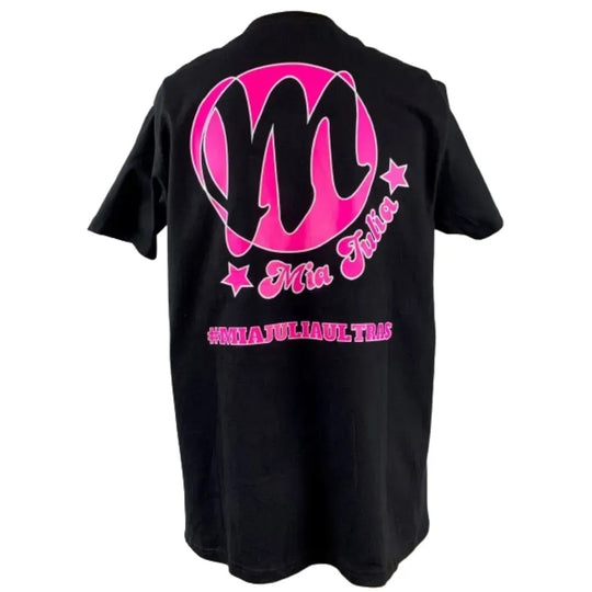 Mia T-Shirt "Bier zu Mia schwarz/pink
