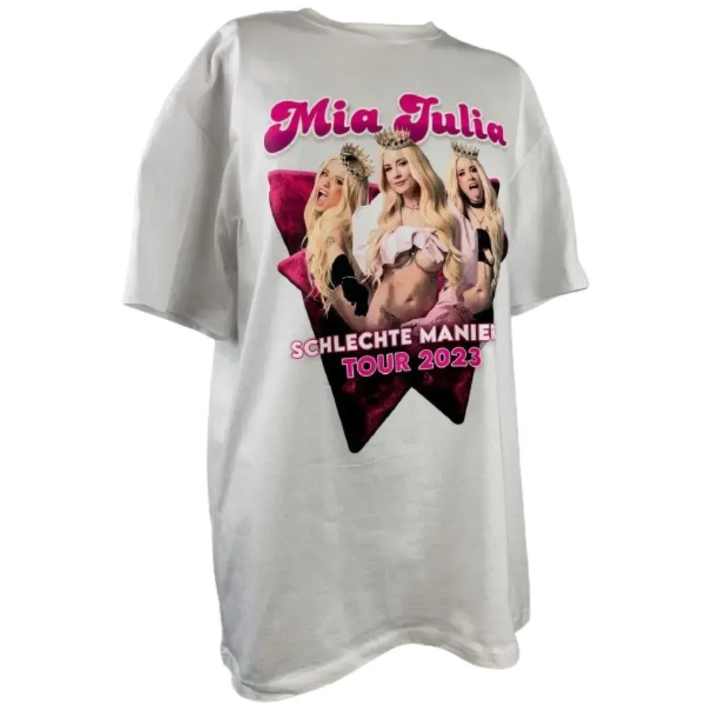 Mia Julia Tour Shirt "Schlechte Manieren" 2023 weiß
